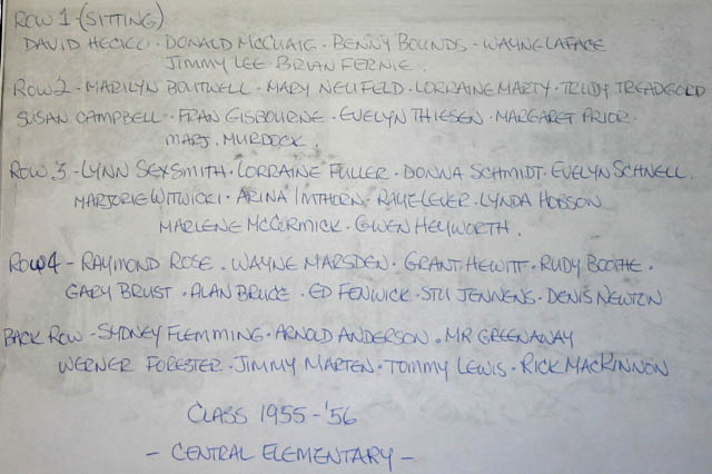 Greenaway's Grade 6, 1956